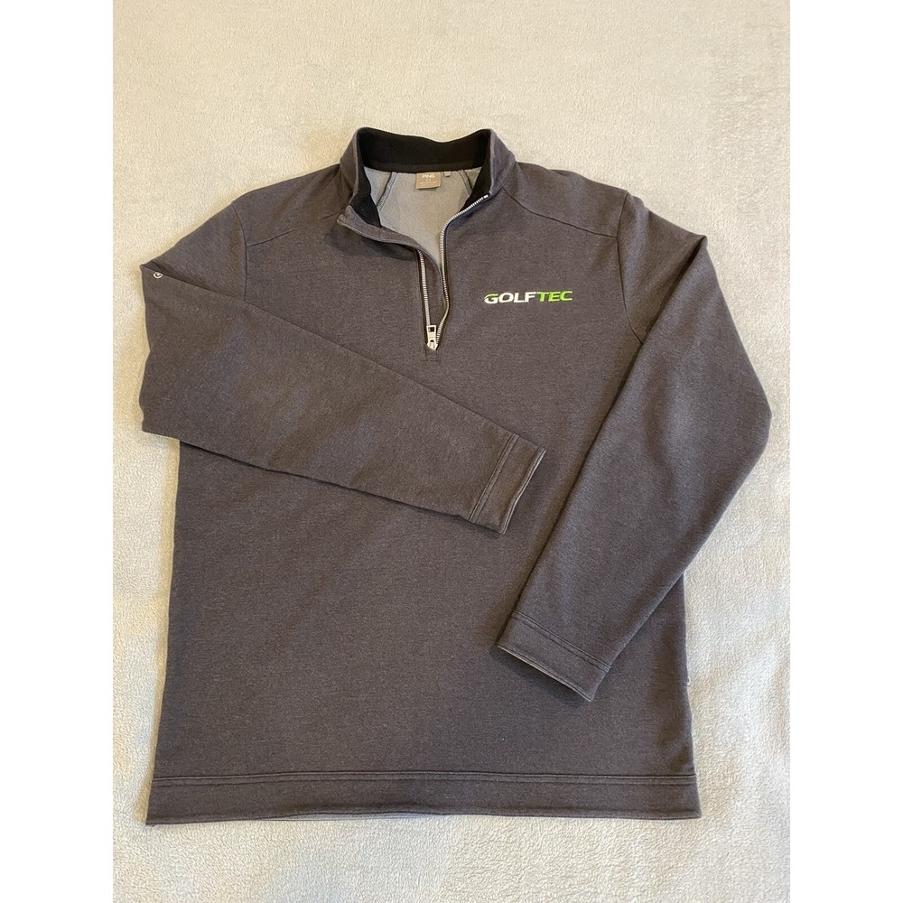 Ping Men's Size Medium Sensor Cool Golf 1/4 Zip Pullover Sweater Gray Golf Tec